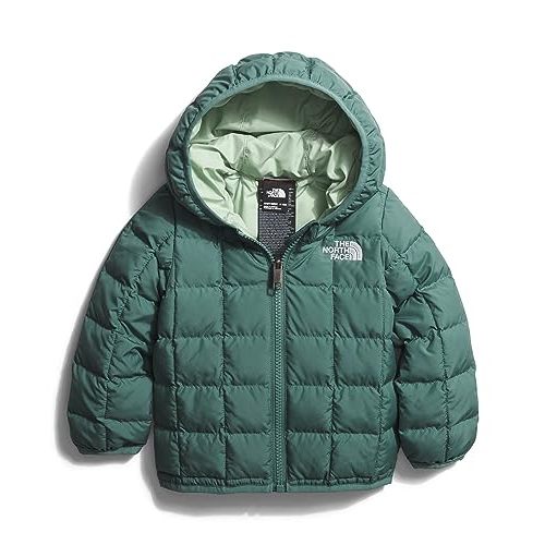 THE NORTH FACE Baby Reversible ThermoBall Insulated Hooded Jacket, Dark Sage, 3-6 Months
