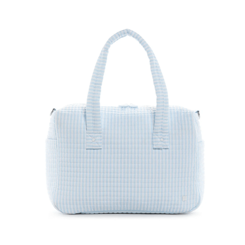 Quilted Stroller Bag, Pimlico Blue Stripe