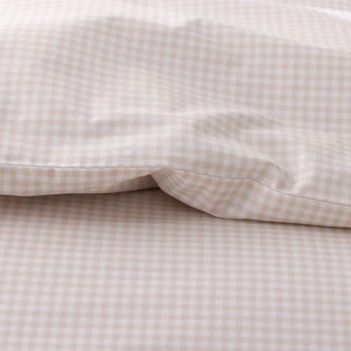 Company Kid's Ditsy Gingham Pink Organic Cotton Percale Sheet Toddler Sheet Set