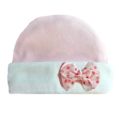 Jacqui's Baby Girls' Crystal's Pretty Pink Hat