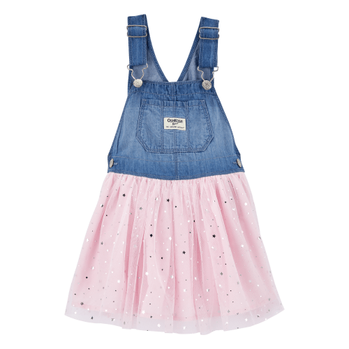 Baby Sparkly Tulle & Denim Jumper Dress - OshKosh | Carter's