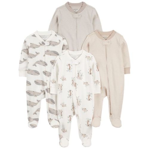 Baby 4-Pack 2-Way Zip Sleep & Plays | Carter's - 6M
