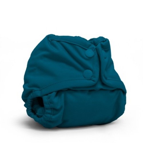Kanga Care Rumparooz Double Leg Gusset Reusable Cloth Diaper Cover Newborn Snap | Caribbean Blue 4-15 lbs