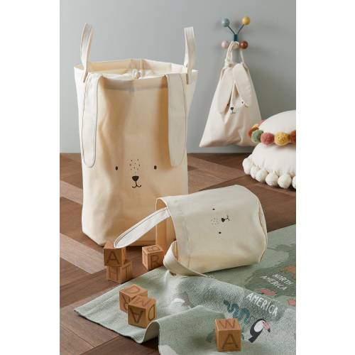 COTTON TWILL STORAGE BASKET