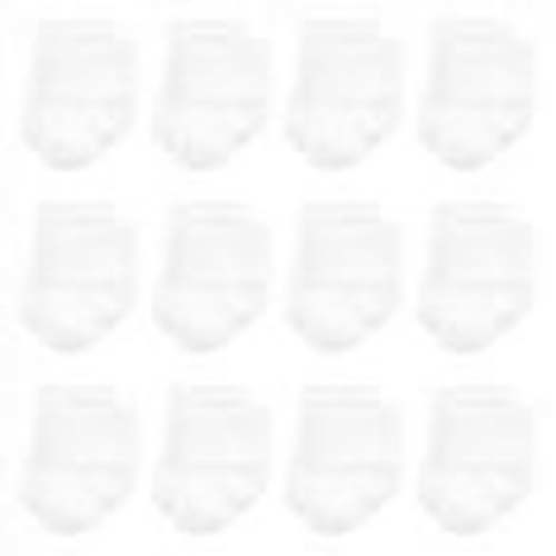 Luvable Friends Unisex Baby Newborn and Baby Terry Socks, White, 0-6 Months