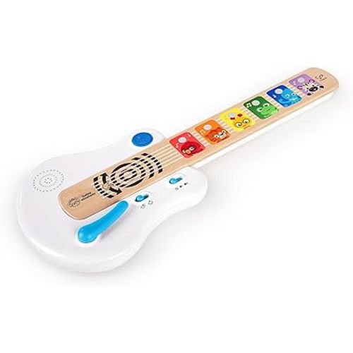 Baby Einstein Strum Along Songs Magic Touch Wooden Musical Light Up Toy Guitar with Whammy Bar, Age 6 Months+