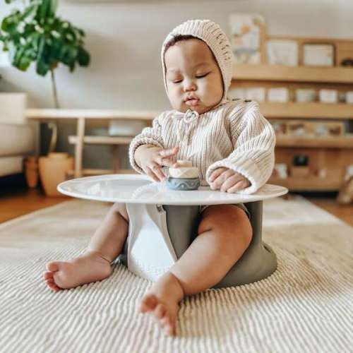 Upseat Baby Floor and Booster Seat, Gray - Upseat | Maisonette