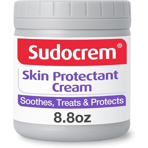 Sudocrem Diaper Rash Cream for Babies, Triple Action Zinc Oxide Baby Rash Cream, Soothing Skin Protectant for Diaper Care & Baby Skin, 8.8oz (250g)