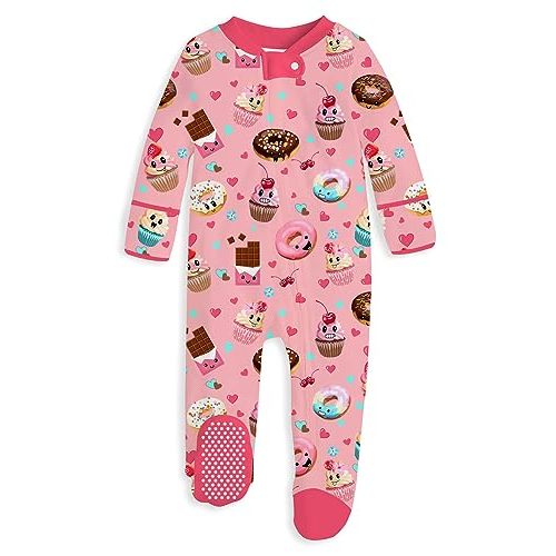 UNIFACO Baby Girls Boys Footed Pajamas One-Piece Sleeper Snug Fit Sleep and Play Zip Front Footie Romper 0-12 Month