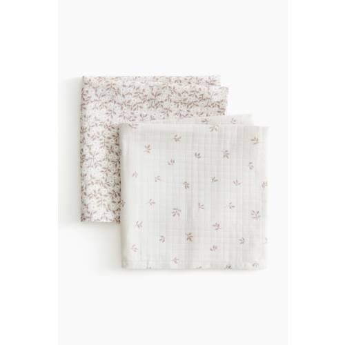 2-PACK SMALL MUSLIN BURP CLOTHS