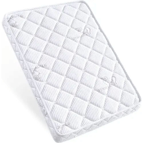 Pack and Play Mattress - 38" x 26"- Premium Knitted Fabric Playpen Mattresses, Safety Reinforced Play Yard Mattress - Fits for Graco & Baby Trend & Pamo Babe Playard, Firm Support and Comfort Foam