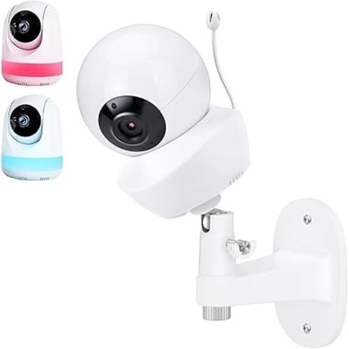 Baby Monitor Wall Mount Compatible with Babysense V43/HDS2/V24R/VBM55TX/Max View Baby Monitor, Adjustable Baby Monitor Holder, Perfect View Angle and Easy Installation Without Drilling