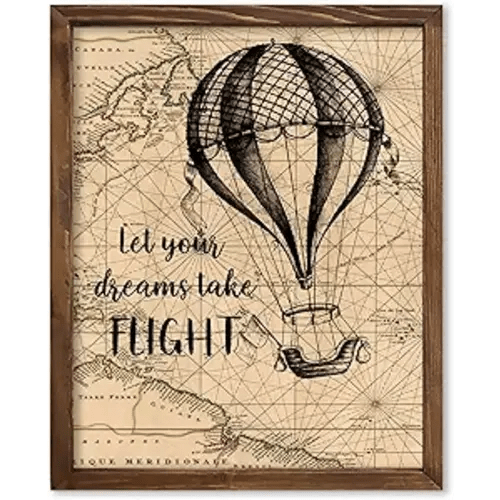 Air Balloon Let Your Dreams Take Flight 8x10