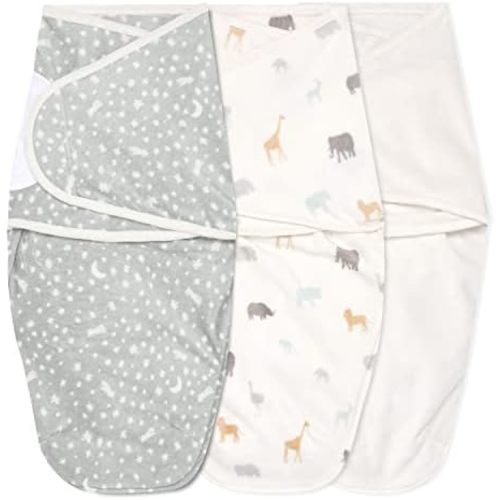 aden + anais Essentials Easy Wrap Swaddle - Easy Swaddle Newborn Swaddle Sack, Baby Swaddles, Sleep Sack Wearable Blanket