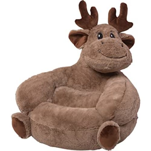 Trend Lab Moose Toddler Chair Plush Character Kids Chair Furniture for Boys and Girls, 19 in x 20 in x 16 in