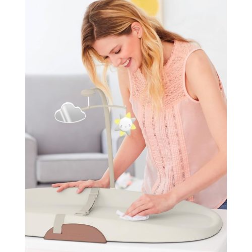 Skip Hop Nursery Style Wipe-Clean Changing Pad - Oat
