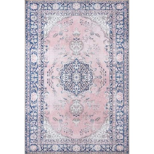 Momeni Afshar Collection Area Rug, 5' x 7'6", Pink