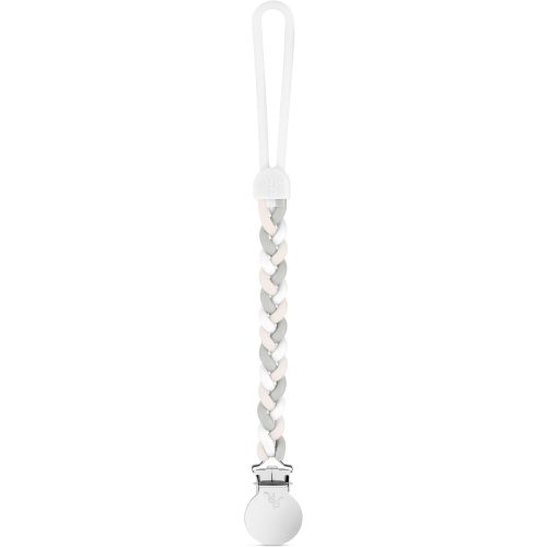 Ryan & Rose Cutie Clip Braiden Pacifier Clip - Braided Silicone (Sandbox)
