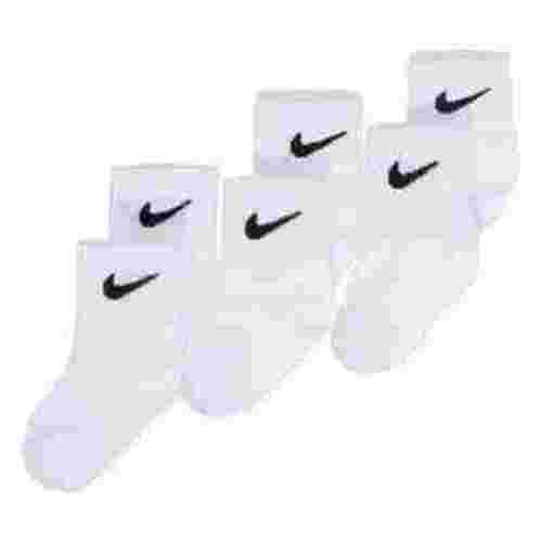 NIKE Children's Apparel Baby Mid Cut Quarter Gripper Socks, White As 6/12M