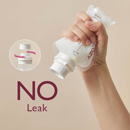 Momcozy Breast Milk Storage Bags, Wash-Free, Leakproof and Transfer-Free for Freezing, Heating and Feeding, Safety Material Milk Pouches for Disposable Baby Bottle Kit, 6 Ounce, 84PCS - 84PCS Milk Bags