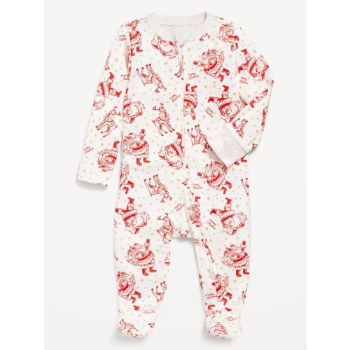 Unisex Sleep & Play 2-Way-Zip Footed One-Piece for Baby