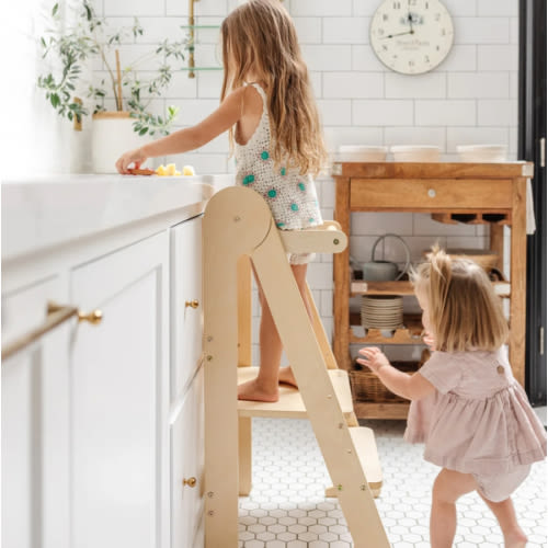 Mini Chef Foldable Helper Tower-Sage Green