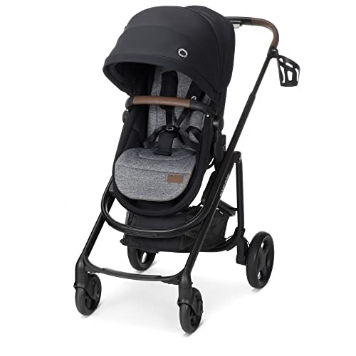Maxi-Cosi Tayla Max Baby Strollers, Modular with Adjustable Seat, Converts to Lie-Flat Carriage, Parent and World Facing View, Lightweight, Onyx Wonder