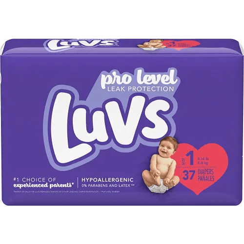 Luvs diapers, Size 1