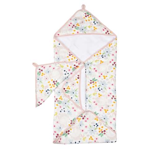 Hooded Towel Set - Shell Floral