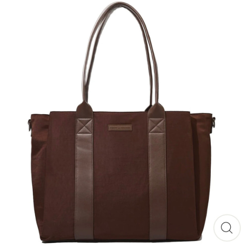 Daily Tote Espresso – Poppy & Peonies
