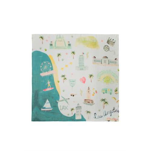 Los Angeles Muslin Swaddle - World Collection