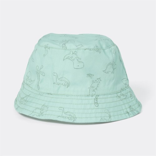 Dymples Baby Dinosaur Print Bucket Hat - Green