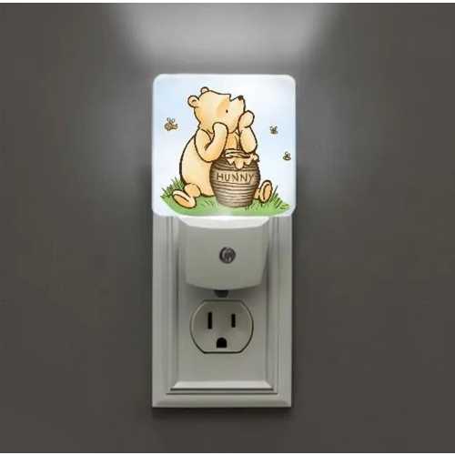 Winnie the Pooh LED Night Light, Pooh Bear Nursery Decor