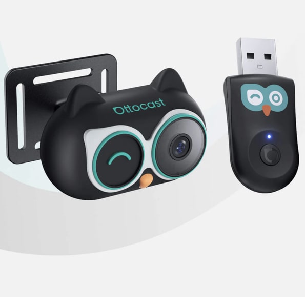 Ottocast Cabin Care Wireless CarPlay Adapter with Rear Seat Monitor