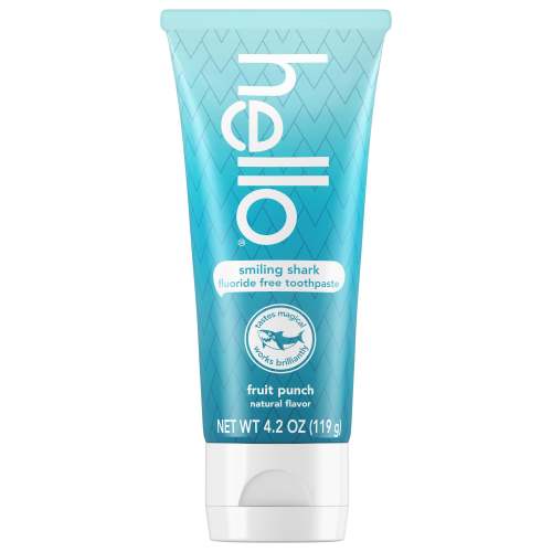 hello kids smiling shark fluoride free toothpaste