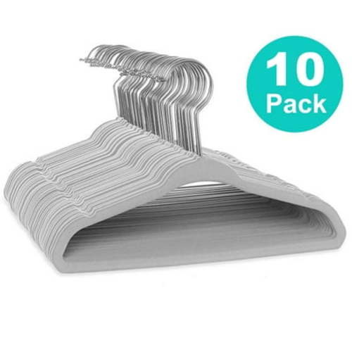 tumgatte 10/20/30 Pack Non-Slip Velvet Kids Hangers For Jackets, Pants, & Dresses Clothes Clearance,Summer Savings