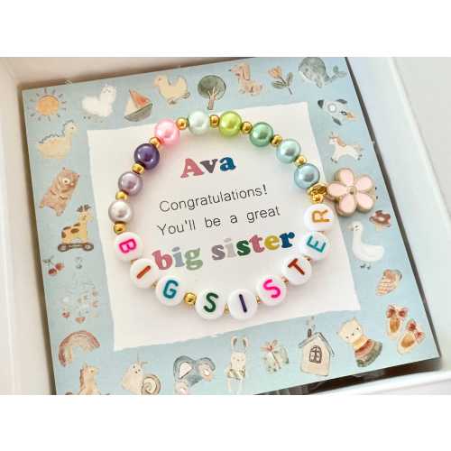 Big sister gift ideas bracelet toddler big sister bracelet big sister promotion gift box big sister to be gift big sister gift from new baby