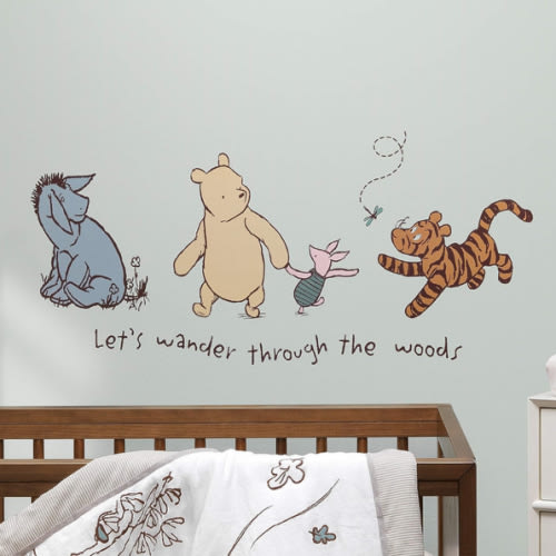 Lambs & Ivy Storytime Pooh Wall Decals - Beige, Animals, Disney, Bear
