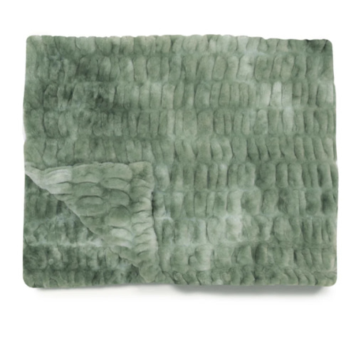Green Faux Fur Blanket | Lily Pad | Lola Blankets