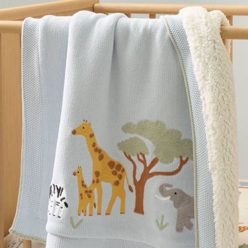 Safari Knit Baby Blanket