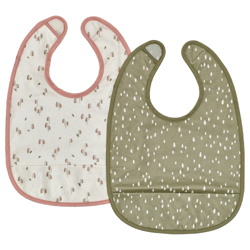 GULDVÄVARE Bib - green/white