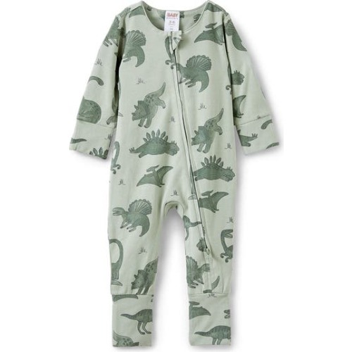 The Billie Long Sleeve Zip Romper, 6-9M