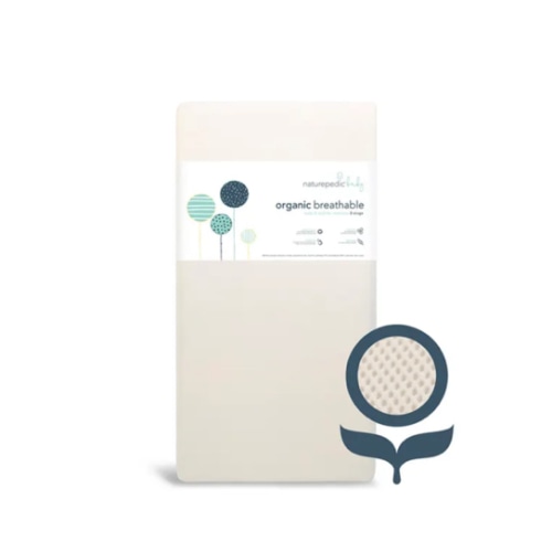 Breathable Organic 2-Stage Crib Mattress for Babies and Toddlers - Waterproof, GOTS Certified, Lightwight and Innerspring Options