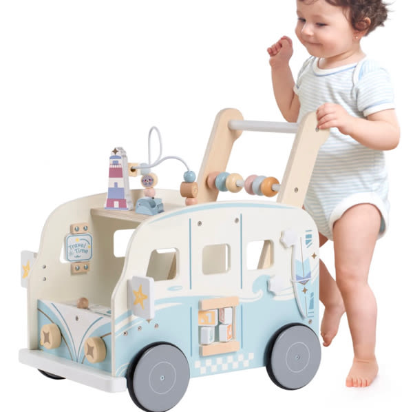 Robud Wooden Baby Walker — Blue