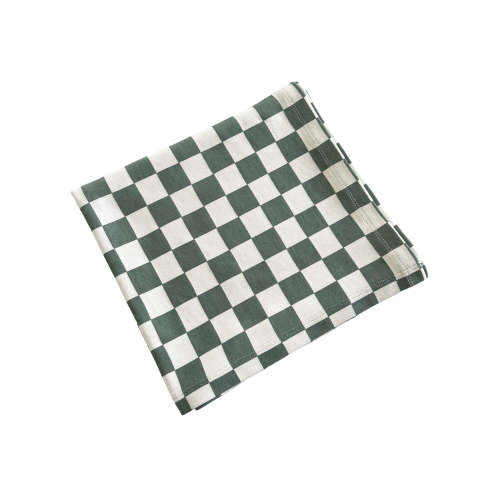Matcha Milkshake Checkerboard / Organic Swaddle
