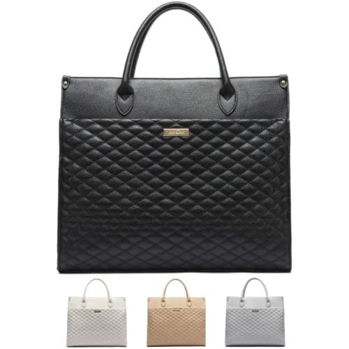 Monaco Tote Bag by Luli Bebe - Women's Designer Luxury Vegan Leather Tote Bag Large, Ladies Weekender Handbag