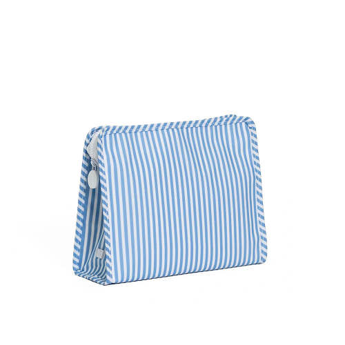 Daily Diaper Pack - Roadie Large Zip Pouch Pimlico Stripe Chambray by TRVL Design