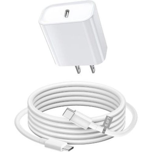 Charge for iPhone 16/15 Charger, Fast Charging iPhone 16/15 Type C Wall Charger Adapter USB C Charger Block 6FT USB-C to C Cable for iPhone, Samsung