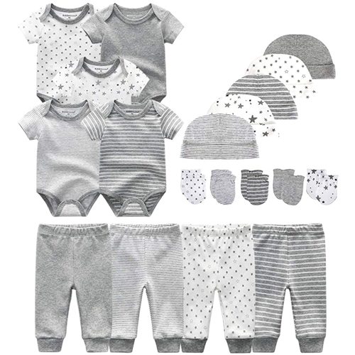 Unisex Baby Layette Essentials Giftset Clothing Set 19-Piece