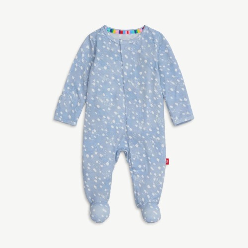 blue doeskin modal magnetic parent favorite footie – Magnetic Me